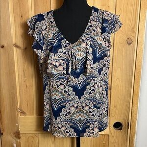 MISA Los Angeles paisley floral top.